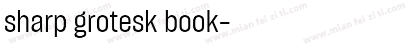 sharp grotesk book字体转换